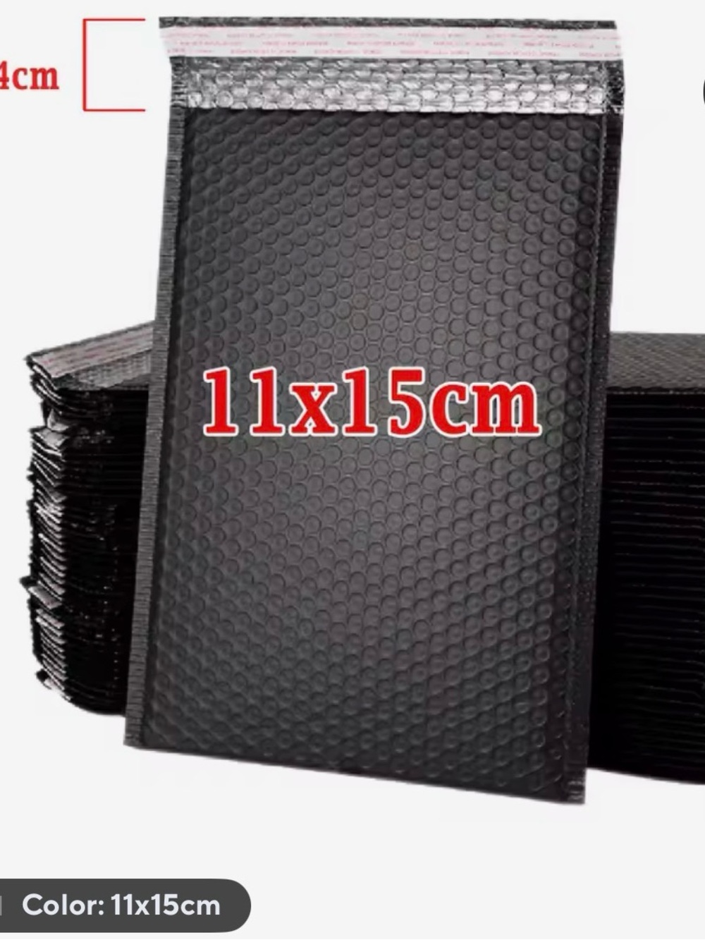 Pack of 10 - Black Bubble Mailers